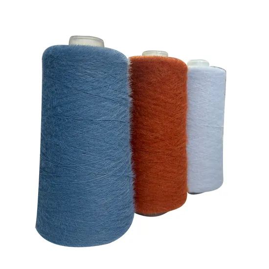 13nm Mink Like Yarn 100% Nylon Feather Dyed Eyelash Yarn for Knitting Sweater