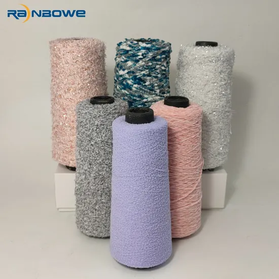 Natural Dyeing Durable Feather Yarn for Sokcs