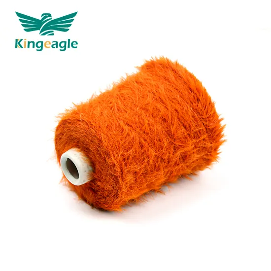 Kingeagle Wholesale Nylon Eyelash Feather Yarn Mink Yarn Manufacturer