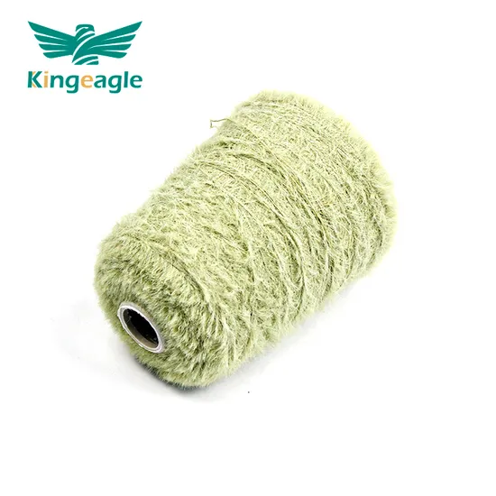 Kingeagle Hot Sale High Quality Wholesale Mink Hair 100% Nylon Feather Fancy Yarn for Knitting Machine