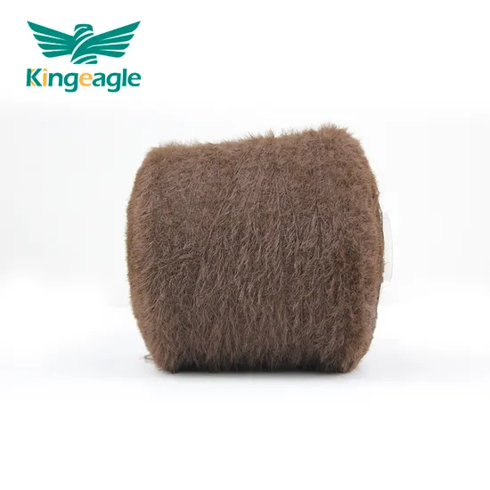 Kingeagle Confortable 100% Nylon Long Hair Nylon Feather Yarn for Knitting