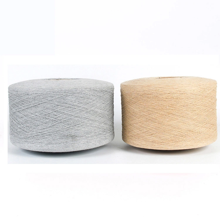 Ne 12/1, 16/1, 20/1 Recycled Cotton Yarn for Sokcs Knitting Open End Spinning Regenerated Cotton Polyester Blended Yarn