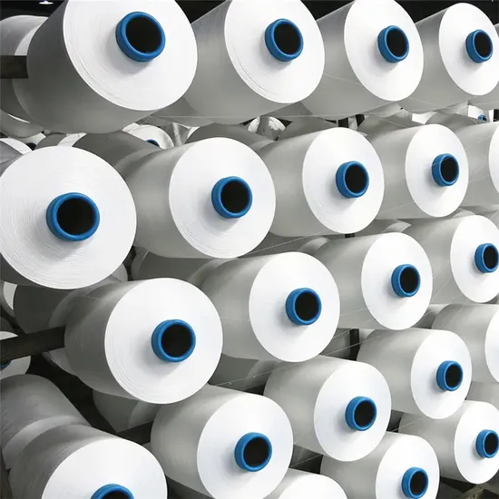 24s Cotton Like Polyester Yarn Semi Dull Filament DTY Yarn AA Grade for Fabric 