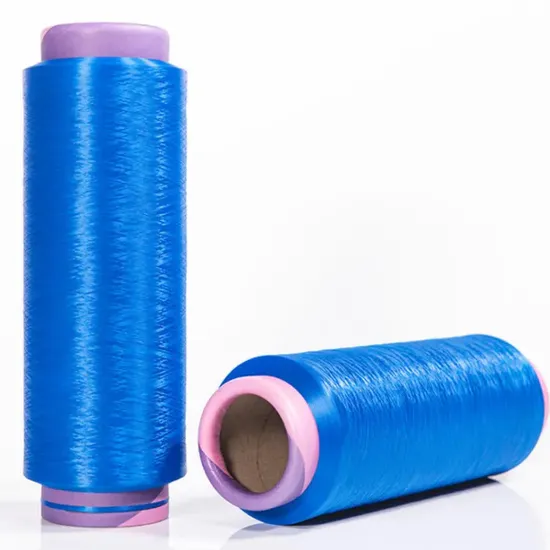 Elastic Imitation Cotton Like Stretch Polyester Yarn 60s Fd RW Raw Material for Knitting and Weaving 