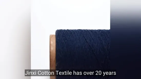 Cheap Price Sustainable Recycled Polyester Cotton Blended Yarn for Knitting and Weaving Open End 