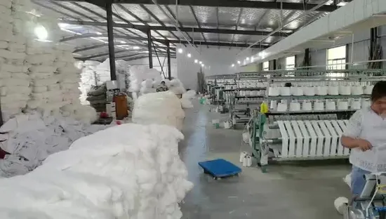 Viscose Nylon PBT Blended Core Spun Yarn 