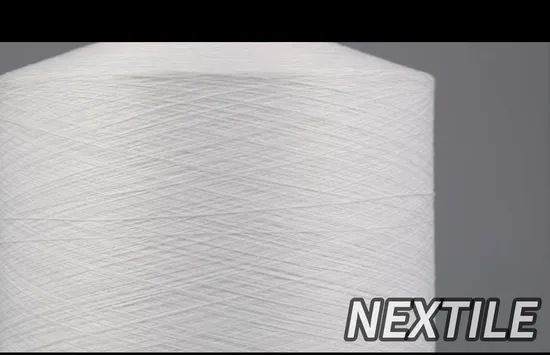 20s 100% Polyester High Quality Thread DTY Full Dull/Semi Dull Raw White Cotton Like Yarn 