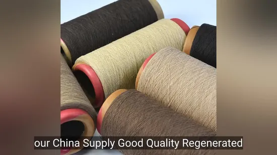 Premium Regenerated Cotton Polyester Blended Yarn for Weaving 