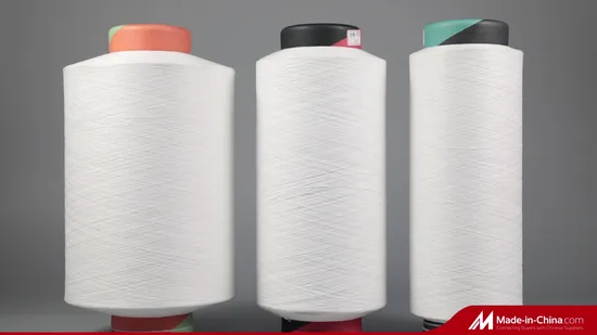 Full Dull Fd Polyester Yarn POY FDY DTY; Recycled Full Dull Polyester Textured Yarn for Knitting 75D/72f 150d/144f S+Z SIM Him with Grs Certificiate One Heater 