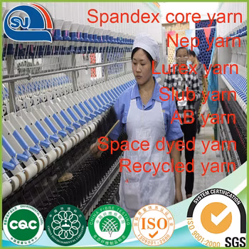 Tt Tr Tc Cr PV PE Pr Raw White Dyed Rayon Cotton Polyester Viscose Blended Yarn (5s~120s) (Certificate: Oeko