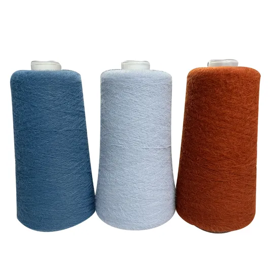 Soft 1.3cm 100% Nylon Hank Dyed Feather Yarn Fancy Yarn 