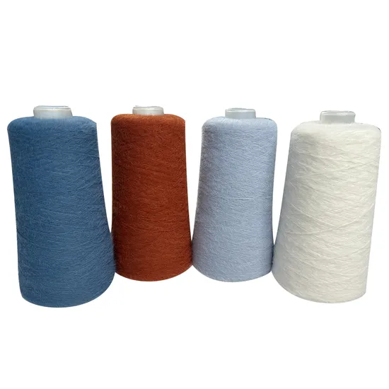 1.3cm Hank Dyed Fancy Feather Mink Yarn for Knitting Weaving 