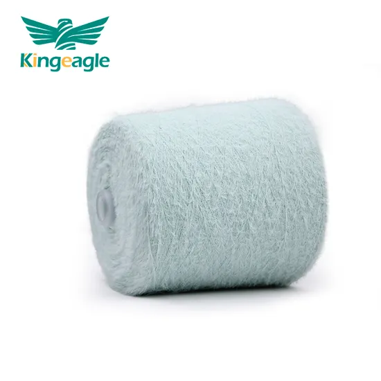 Kingeagle Factory Wholesale Super Cozy Sense Polyester Feather Mink Yarn for Sweater 